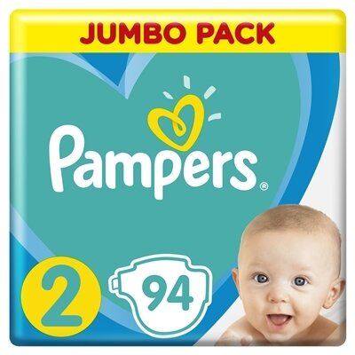 Підгузки дитячі Pampers Active Baby розмір 2, 4-8 кг, 94 шт