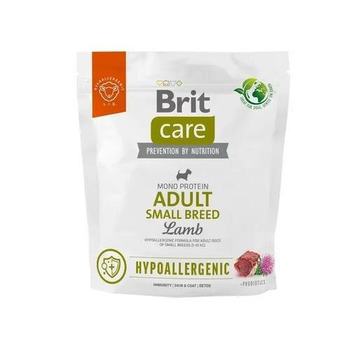 Корм сухий Brit Care Dog Hypoallergenic для дорослих собак малих порід з ягнятком, 1 кг
