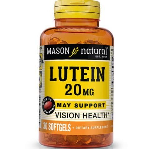 Лютеїн Mason Natural Lutein 20, 30 гелевих капсул