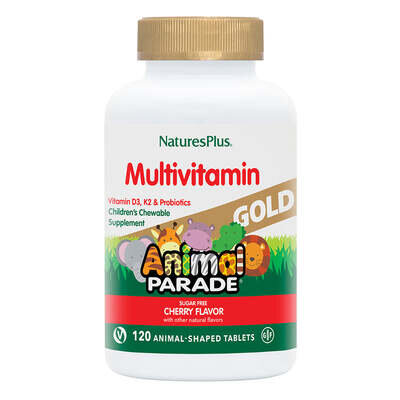 Вітамінний комплекс для дітей Nature's Plus Animal Parade Gold, вишня, 120 таблеток
