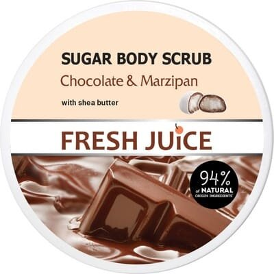 Цукровий скраб для тіла Fresh Juice Chocolate & Мarzipan, 225 мл