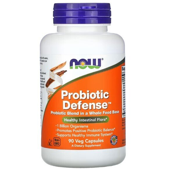 Пробіотики NOW Probiotic Defense вег. капсули №90