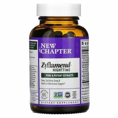 Здоровий сон New Chapter Zyflamend Nighttime, 60 капсул