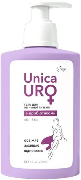 Гель для інтимної гігієни UnicaUro Max 45+ з пробіотиками, 250 мл