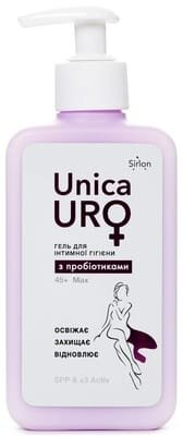 Гель для інтимної гігієни UnicaUro Max 45+ з пробіотиками, 250 мл