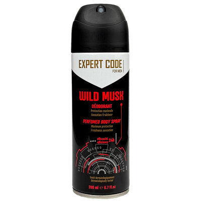 Дезодорант спрей Expert Code Wild Musk для чоловіків, 200 мл