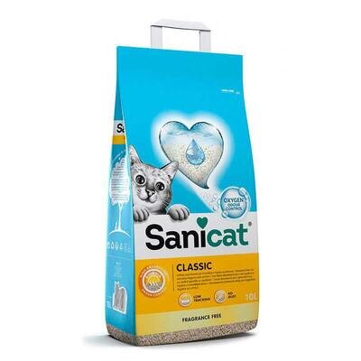 Наповнювач для котячого туалету Sanicat Classic мінеральний, без аромату, 3,5 кг (5 л)