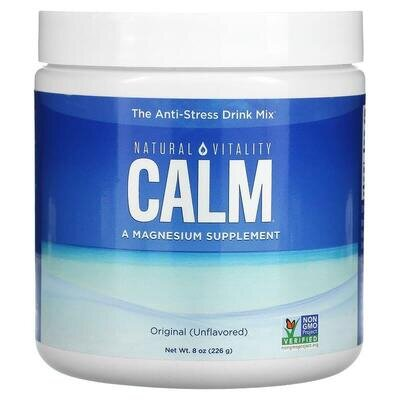 Антистрес напій з магнієм Natural Vitality CALM A Magnesium supplement без добавок, 226 г
