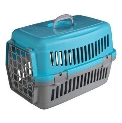 Переноска для котів та собак AnimAll CNR-102 сіро-блакитна, 48.5х32.5х32.5