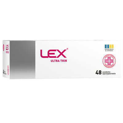 Презервативи Lex Ultra thin ультра тонкі, 48 штук