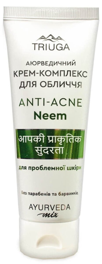 Крем-комплекс для обличчя Triuga Anti-Acne Neem аюрведичний для проблемної шкіри, 75 мл