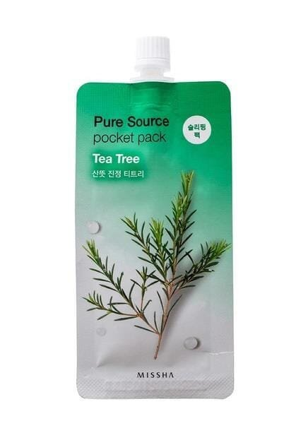 Маска для обличчя Missha Pure Source Pocket Pack Tea Tree з екстрактом чайного дерева, 10 мл