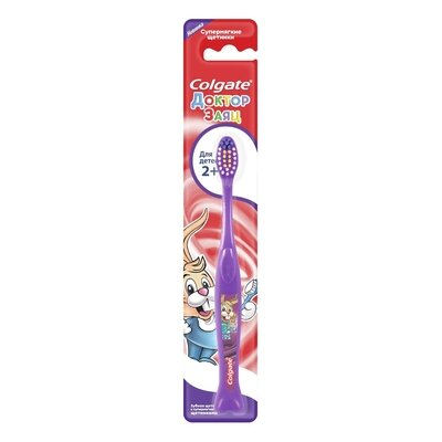 Зубна щітка Colgate Доктор заєць, для дітей, 1 штука