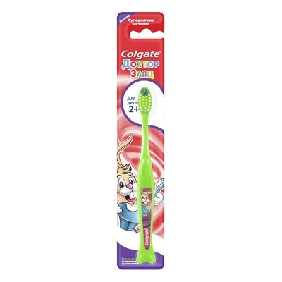 Зубна щітка Colgate Доктор заєць, для дітей, 1 штука