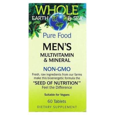 Вітаміни та мінерали для чоловіків Natural Factors Whole Earth & Sea Men's Multivitamin & Mineral, 60 таблеток