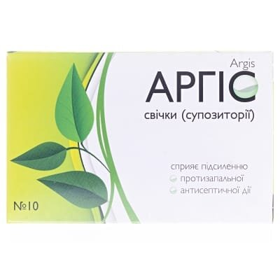 Аргіс фітосвічки з хлорофіліпту супп. по 1,4 г №10
