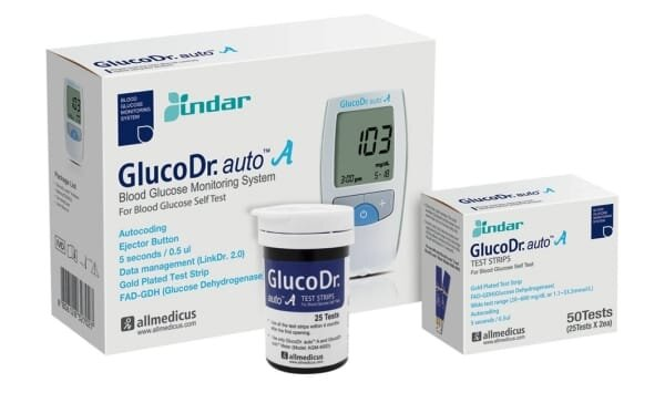 Тест-смужки GlucoDr. auto А AGM 4000 для глюкометра, 50 штук (2х25)