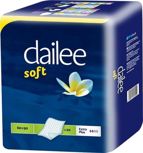 Пелюшки Dailee Soft одноразові поглинаючі, 60 см х 90 см, 20 штук