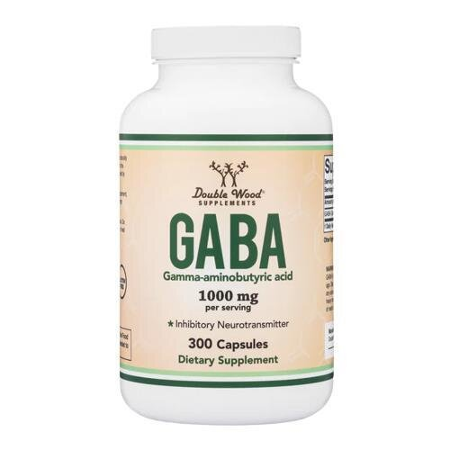 ГАБА Double Wood GABA 1000 мг, 300 капсул