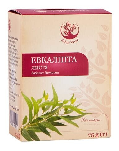 Евкаліпта листя Arbor Vitae по 75 г в пак.