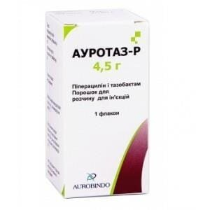 Ауротаз-Р порошок для р-ну д/ін. по 4.5 г №1 у флак.
