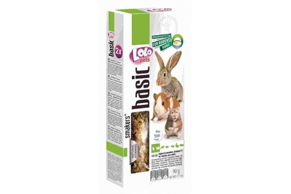 Колосок для гризунів і кроликів Lolo Pets з йогуртом і кульбабою, 90 г