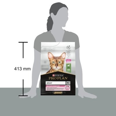 Корм сухий для дорослих котів Purina Pro Plan Delicate Lamb зі смаком ягняти, 3 кг