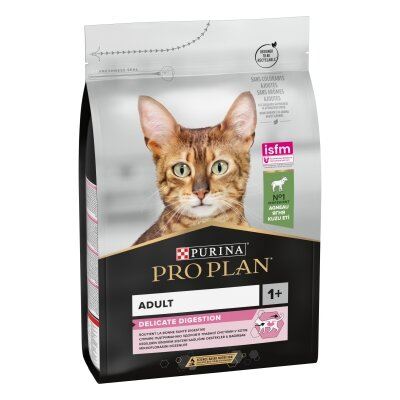 Корм сухий для дорослих котів Purina Pro Plan Delicate Lamb зі смаком ягняти, 3 кг