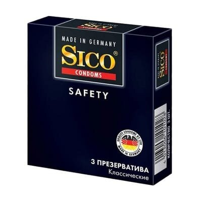 Презервативи Sico Safety класичні, 3 штуки