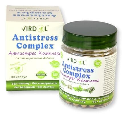 Антистрес – Комплекс Virdol Antistress – Сomplex капсули 550 мг №90