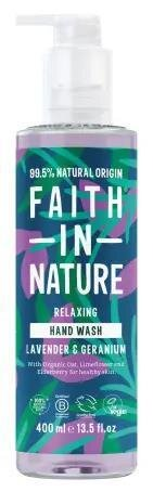 Мило рідке Faith In Nature для рук натуральне з лавандою та геранню, 400 мл