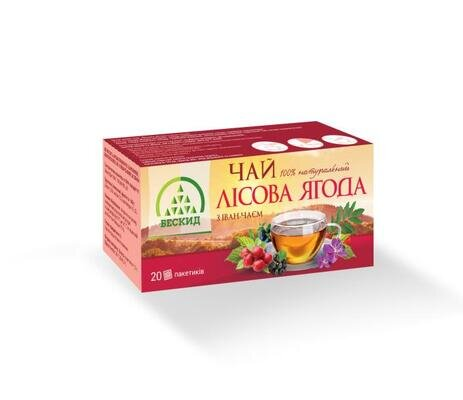 Чай трав'яний Бескид Лісова ягода з Іван-чаєм по 1,5 г №20 у філ.-пак.