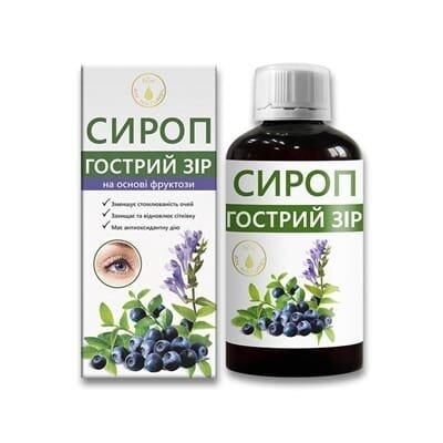 Гострий зір сироп по 200 мл у флак.