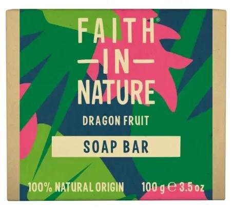 Мило натуральне тверде Faith In Nature з фруктом дракона, 100 г