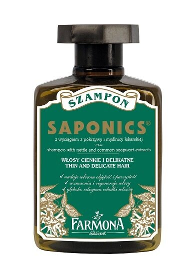 Шампунь Farmona Saponics Кропива та сапонарія для делікатного волосся, 330 мл