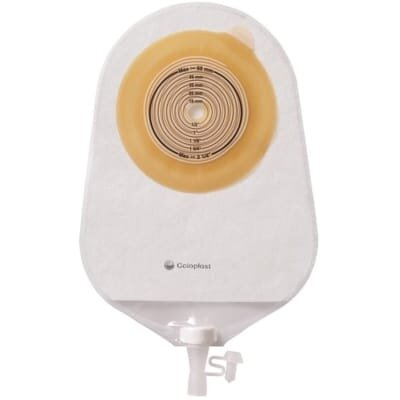 Мішок уростомний Coloplast Alterna 17477 однокомпонентний прозорий, 375 мл розмір для вирізання 10-55 мм, 30 штук