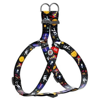 Шлея для собак Collar WAUDOG Nylon NASA, з QR паспортом ширина 15 мм, довжина 40-55 см