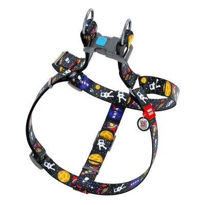 Шлея для собак Collar WAUDOG Nylon NASA, з QR паспортом ширина 15 мм, довжина 40-55 см