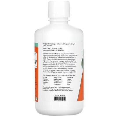 Колоїдні мінерали NOW Colloidal Minerals, 946 мл
