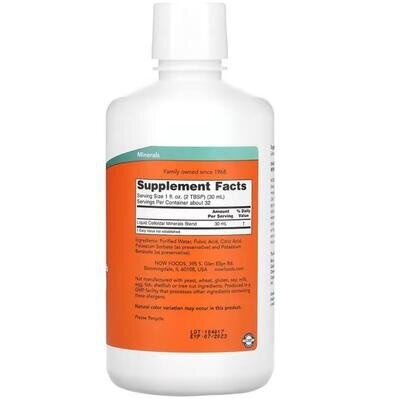 Колоїдні мінерали NOW Colloidal Minerals, 946 мл