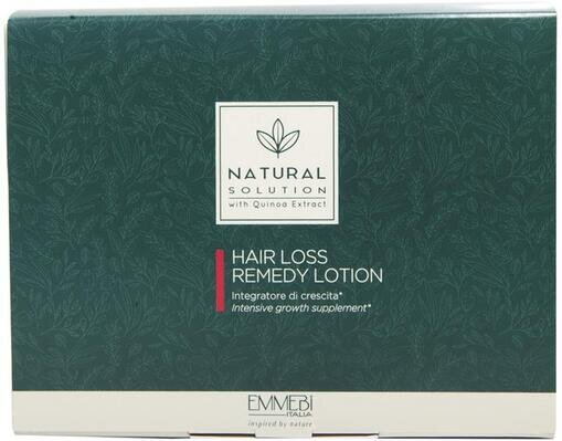Лосьйон для волосся Emmebi Italia Natural Solution контроль втрати волосся, в ампулах, 12 шт х 6 мл