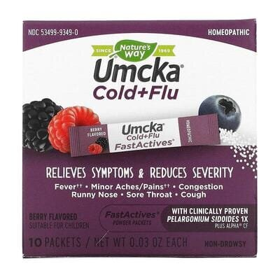 Комплекс при застуді Nature's Way Umcka Cold & Flu порошок в саше №10