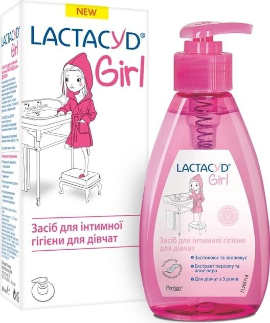Засіб для інтимної гігієни Lactacyd Girl для дівчаток, з дозатором, 200 мл