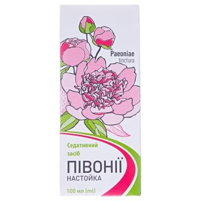 Півонії настойка по 100 мл у флак.
