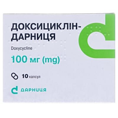Доксициклін-Дарниця капсули по 100 мг №10