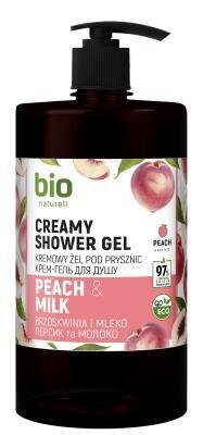 Крем-гель для душу Bio Naturell Персик і молоко, з дозатором, 946 мл