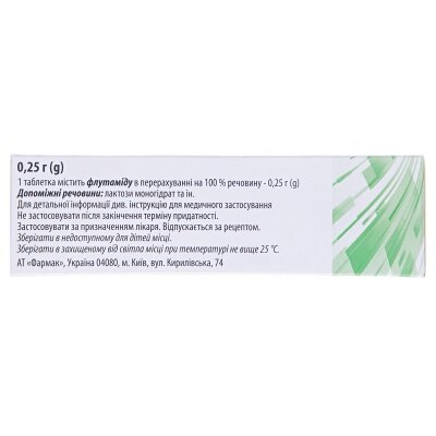 Флутафарм таблетки по 0.25 г №50 (10х5)
