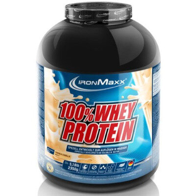 Протеїн IronMaxx 100% Whey Protein Французька ваніль, 2350 г (банка)