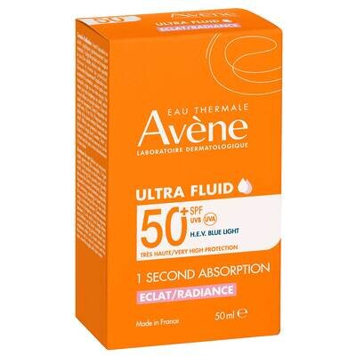 Ультра-флюїд для обличчя сонцезахисний Avene Radiance SPF50+ для всіх типів шкіри, 50 мл
