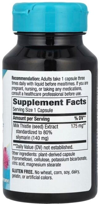 Розторопша екстракт Nature's Way Thisilyn Milk Thistle, 100 вегетаріанських капсул